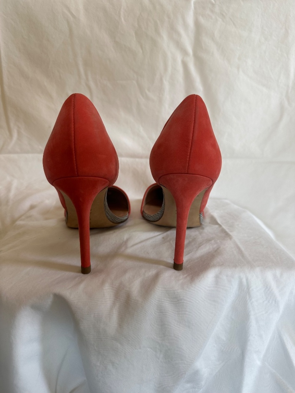 L.A.M.B. Orange D’Orsay Heels - Picture 3 of 4